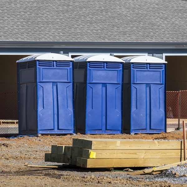 how often are the portable toilets cleaned and serviced during a rental period in Mesena GA